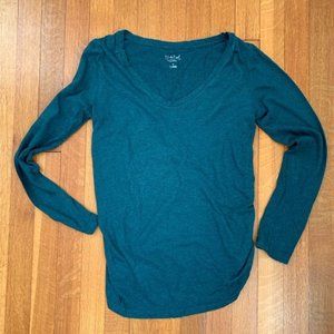 Cozy Isabel Maternity Green Long-sleeved Top